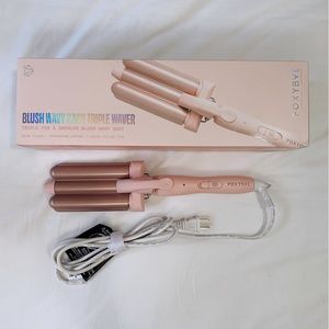 SHIPS TODAY Foxybae Blush Triple Waver Curling Iron